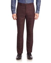 Paul Smith Grid Patterned Pants