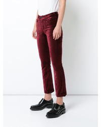 Paige Velvety Cropped Trousers