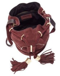 See by Chloe Vicki Patchwork Suede Small Bucket Bag