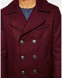 Selected Homme Wool Mix Peacoat