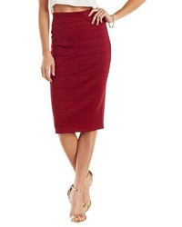Charlotte Russe Ribbed Pencil Skirt