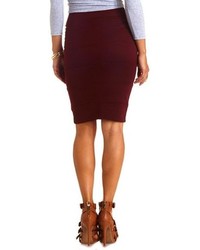 Charlotte Russe High Waisted Bodycon Bandage Pencil Skirt