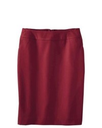 Merona Classic Pencil Skirt Dark Red 18