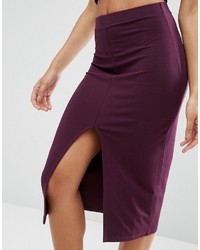 Asos Pencil Skirt With Front Split