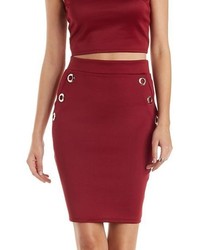 Charlotte Russe Pencil Skirt With Grommets