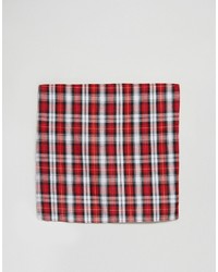 Asos Brand Plaid Bow Tie And Pocket Square Pack