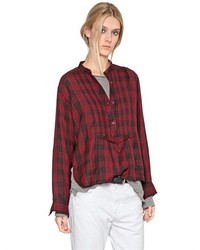 Etoile Isabel Marant Plaid Cotton Flannel Shirt