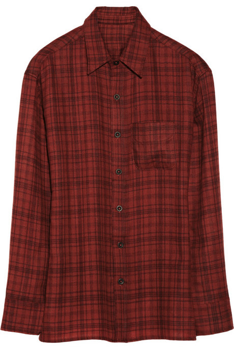 The Elder Statesman Plaid Cashmere Shirt, $1,730 | NET-A-PORTER.COM ...