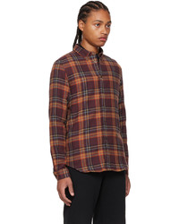 Ps By Paul Smith Brown Gradient Check Shirt
