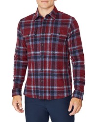 7 Diamonds Generations Plaid Button Up Shirt In Red Navy At Nordstrom