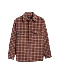 AllSaints Guerra Check Flannel Button Up Shirt