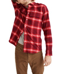 Madewell Perdido Plaid Flannel Perfect Shirt