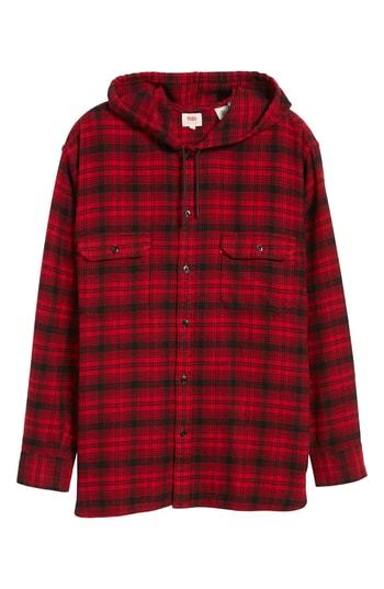 Levi's X Justin Timberlake Hooded Flannel Worker Shirt, $98 | Nordstrom |  Lookastic