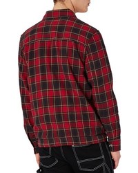 Topman Check Flannel Shirt Jacket