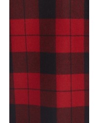 Pendleton Cheyenne Plaid Wool Blend Coat With Faux Shearling Collar
