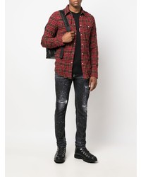 DSQUARED2 Checked Cotton Blend Shirt