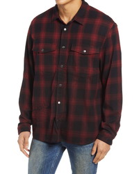 Ksubi Consciousness Plaid Snap Front Shirt