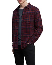 John Varvatos Neil Regular Fit Reversible Long Sleeve Button Up Shirt