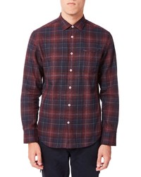 Good Man Brand On Point Slim Fit Plaid Button Up Sport Shirt