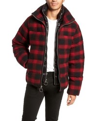 The Very Warm Crosby Plaid Wool Bib Puffer Jacket