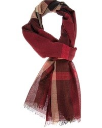 burberry red check scarf