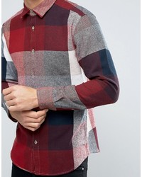 Esprit Shirt In Regular Fit In Bold Check Brushed Cotton