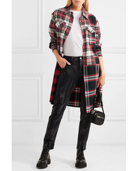 McQ Alexander McQueen Patchwork Cotton Shirt Dress