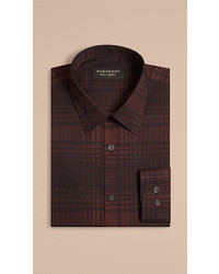 Burberry Check Lightweight Cotton Silk Shirt