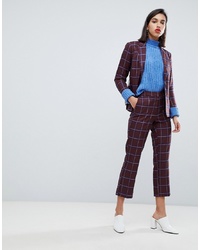 Y.a.s Check Crop Trousers Co Ord