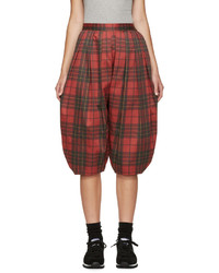 Comme des Garcons Comme Des Garons Comme Des Garons Red Plaid Volume Trousers