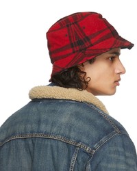 Polo Ralph Lauren Red Black Plaid Bucket Hat