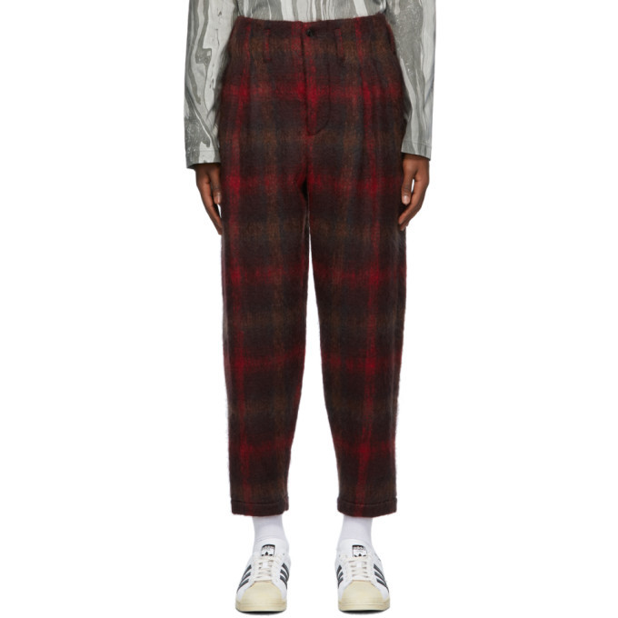 Nicholas Daley Red Two Pleat Trousers, $640 | SSENSE | Lookastic