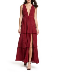 Fame and Partners The Callie Pleat Tiered Gown