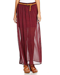 Soulmates Belted Maxi Skirt