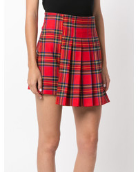 P.A.R.O.S.H. Tartan Pleated Skirt