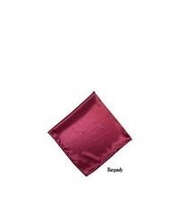 TheDapperTie Solid 17 X 17 Inch Pocket Square Burgundy