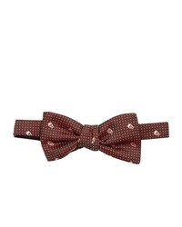 Alexander McQueen Skull And Pin Dot Jacquard Bow Tie