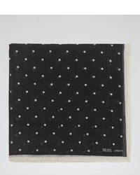 Reiss Hampton Dotted Woven Pocket Square