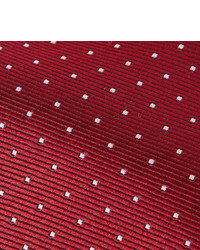 Lanvin 7cm Pin Dot Silk Faille Tie