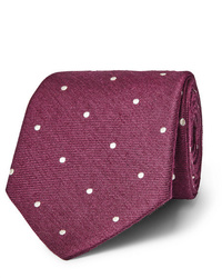 Paul Smith 8cm Polka Dot Silk And Wool Blend Tie