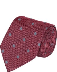 Bigi Polka Dot Jacquard Necktie Red