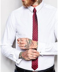 Asos Brand Polka Dot Tie And Cufflink Pack