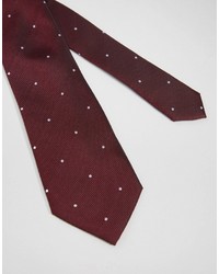 Asos Brand Polka Dot Tie And Pocket Square Set