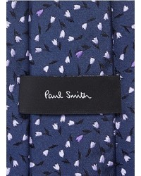 Paul Smith Tulip Embroidery Silk Tie