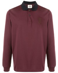 Kent & Curwen Logo Embroidered Crop Sleeve Polo Shirt