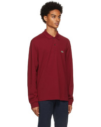 Lacoste Red Classic Piqu Long Sleeve Polo