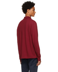Lacoste Red Classic Piqu Long Sleeve Polo
