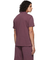 Les Tien Burgundy Rugby Polo
