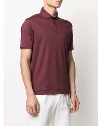 Z Zegna Concealed Front Polo Shirt