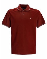 Emporio Armani Embroidered Logo Short Sleeved Polo Shirt